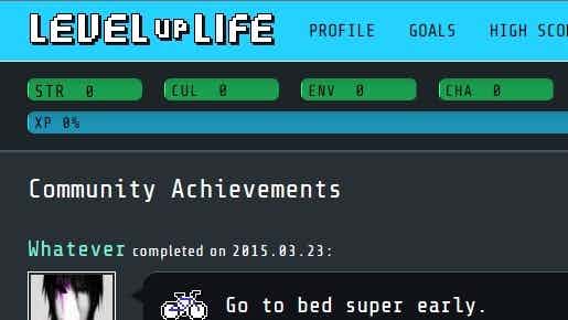 Screenshot of Level Up Life