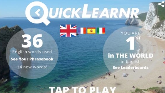 Screenshot of QuickLearnr