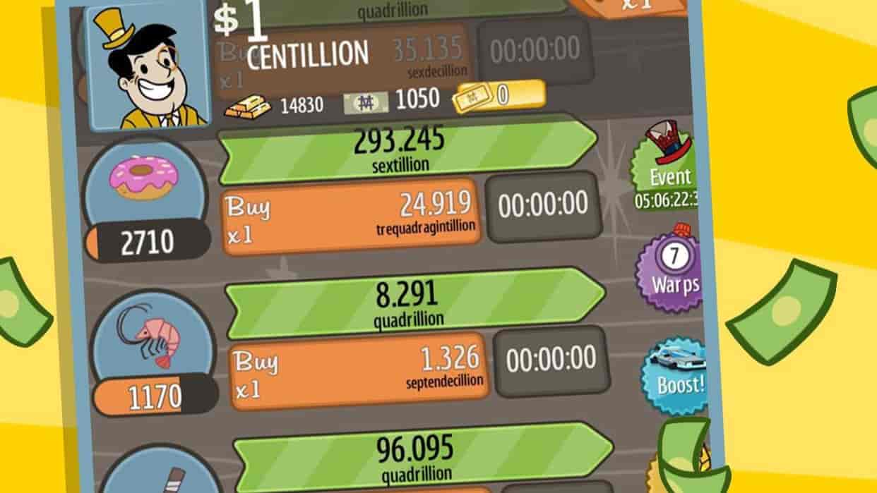 Screenshot of Adventure Capitalist