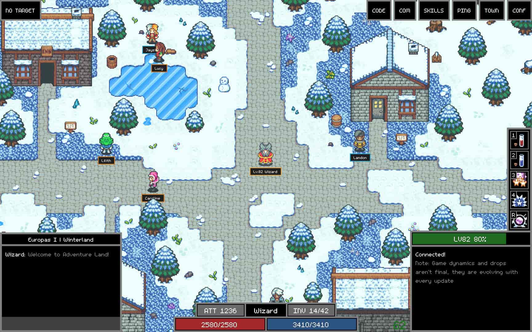 Screenshot of Adventure Land - The Code MMORPG