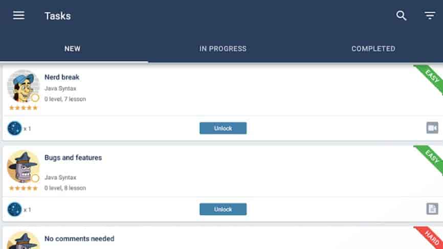 Screenshot of CodeGym