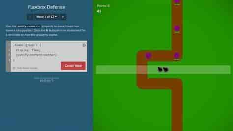 Screenshot of Flexbox Defense