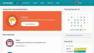 Screenshot of Lumosity