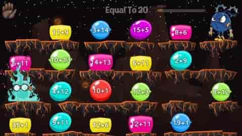 Screenshot of Monster Maths 2