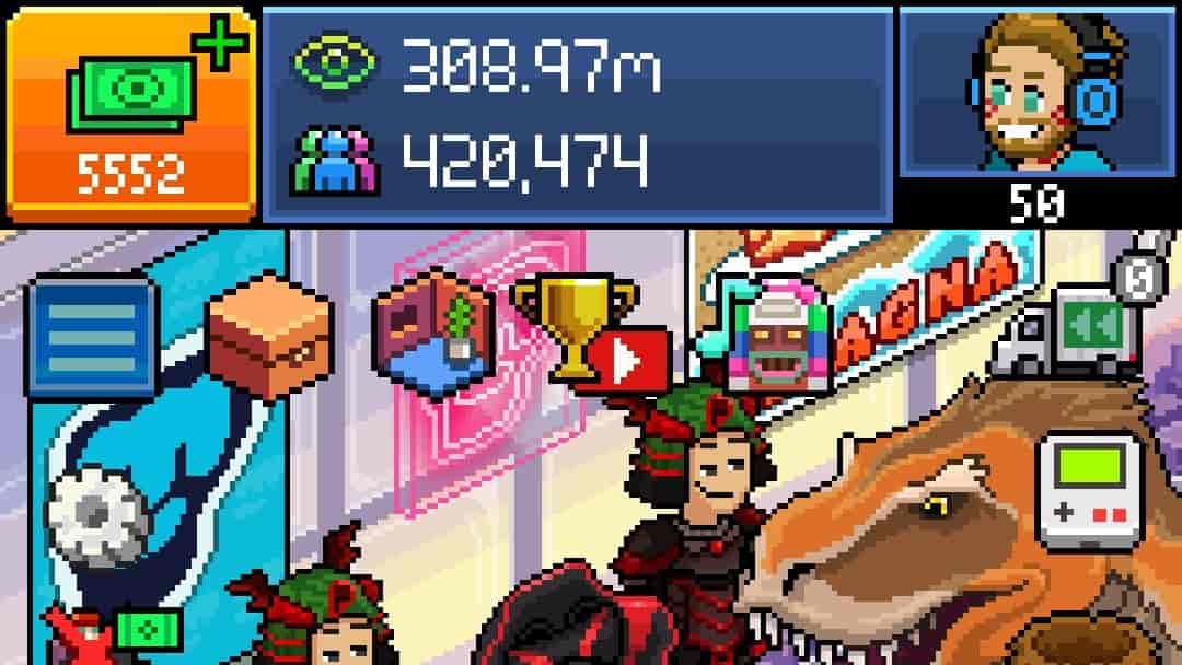 Screenshot of Pewdiepie's Tuber Simulator