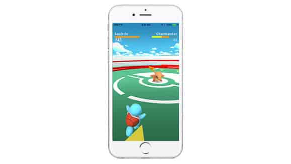 Screenshot of Pokemon Go