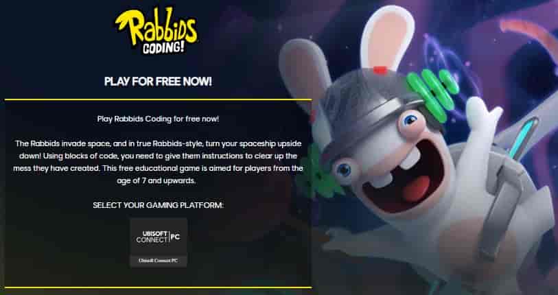 Screenshot of Rabbids Coding