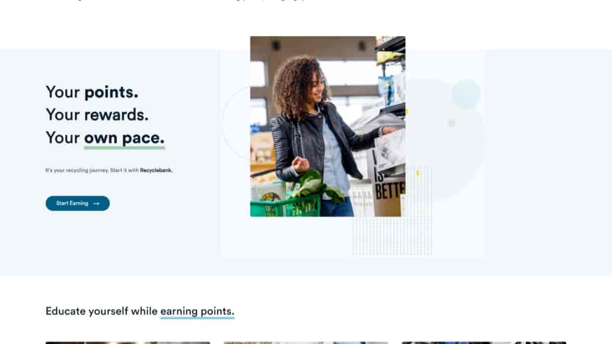 Screenshot of RecycleBank