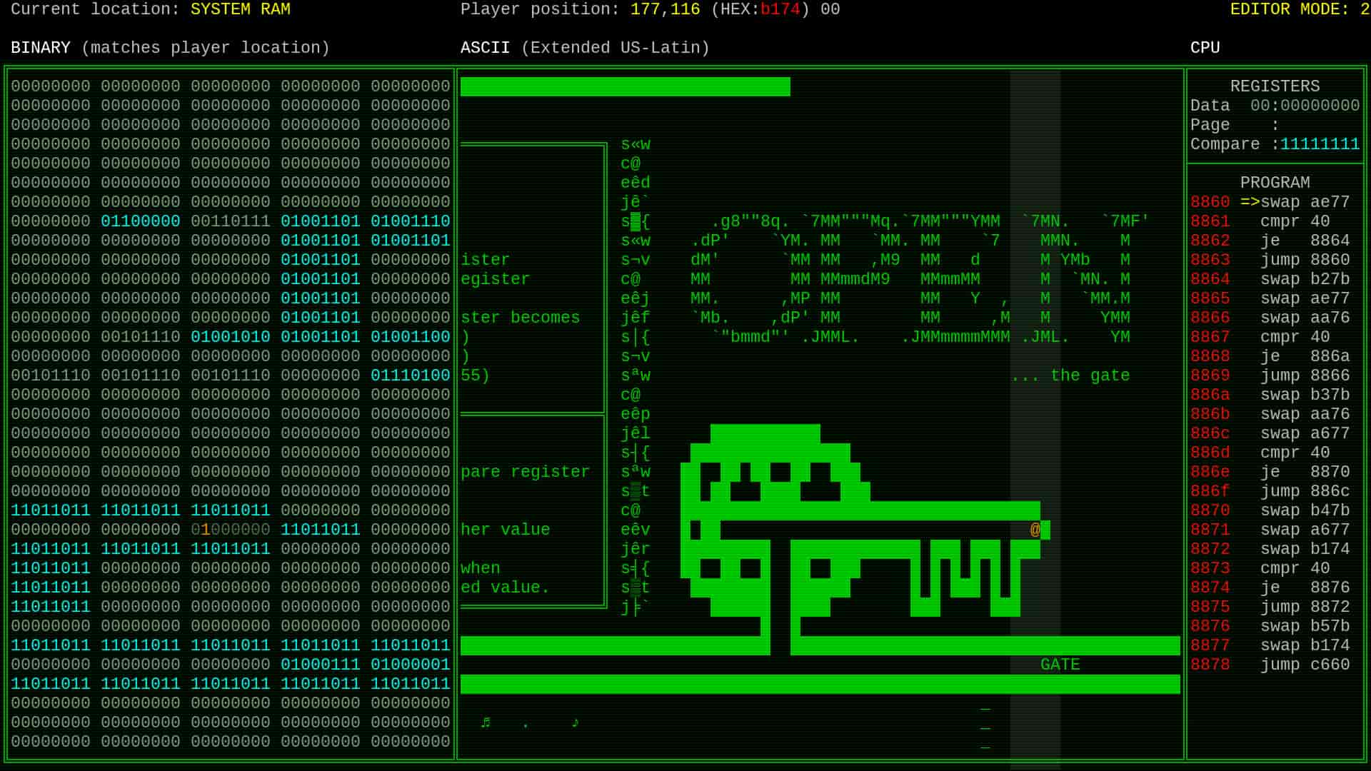 Screenshot of Rogue bit