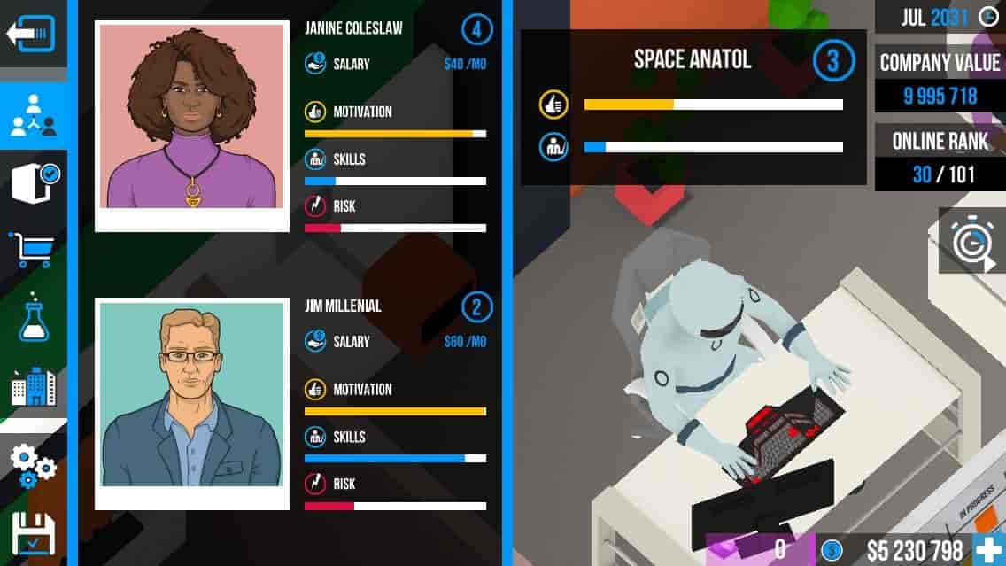 Screenshot of Startup Inc. Realistic Busines