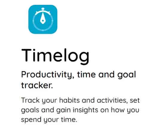 Screenshot of Timelog