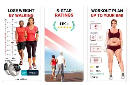 Screenshot of WalkFit