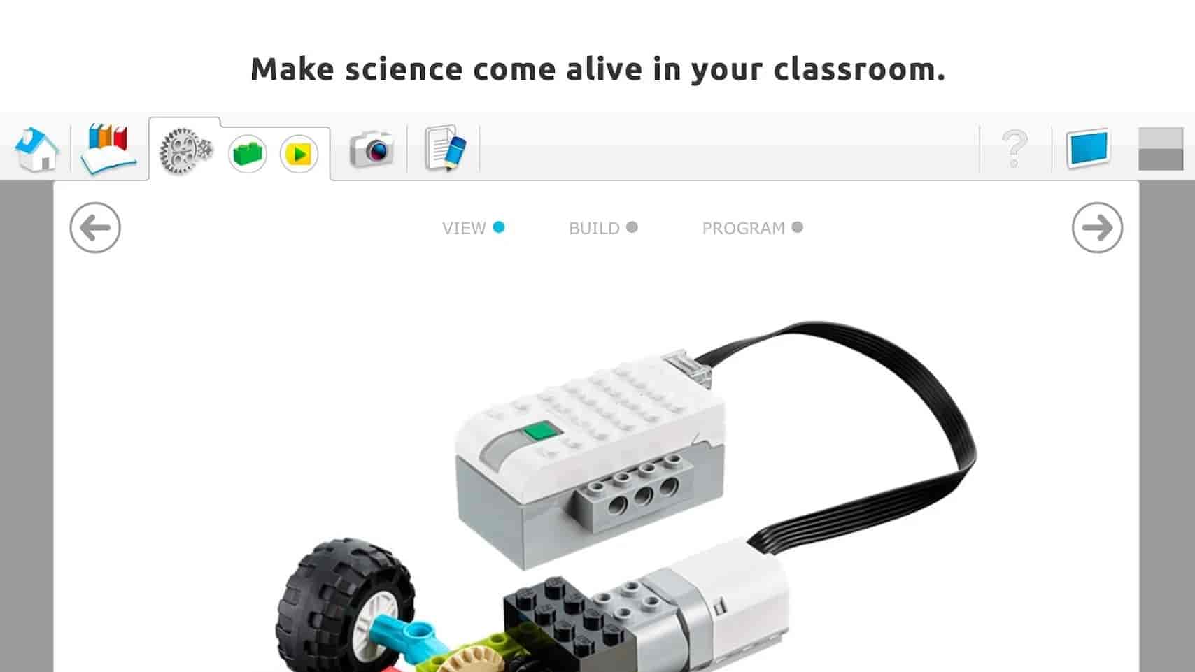 Screenshot of WeDo 2.0