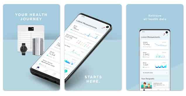 Screenshot of Withings Health Mate