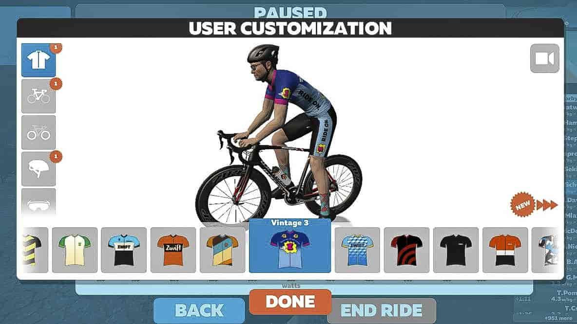 Screenshot of Zwift