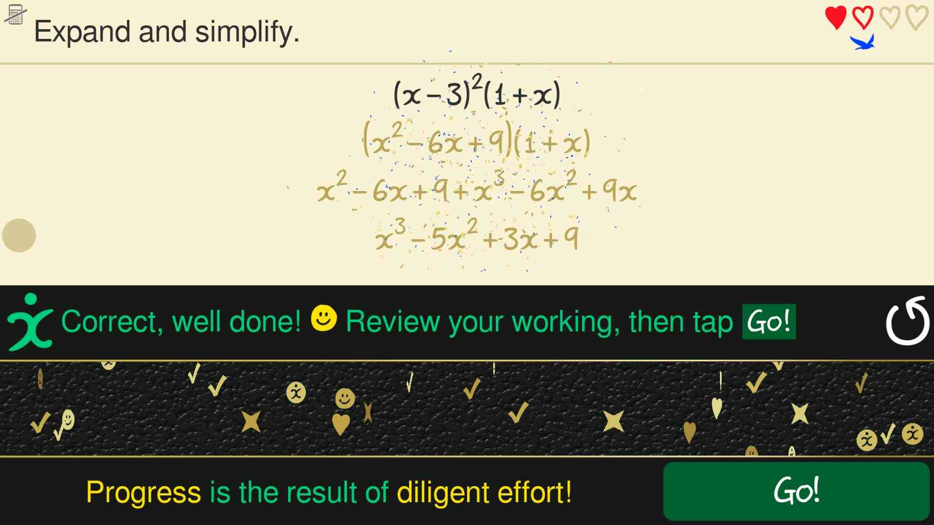 Screenshot of Algebra Tutor