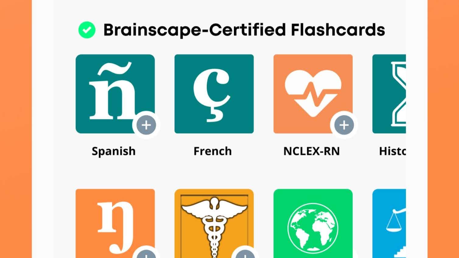 Screenshot of Brainscape Flashcards