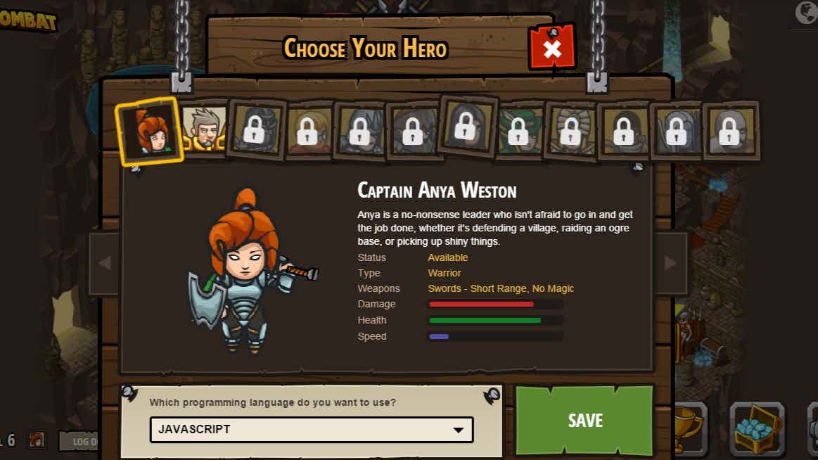 Screenshot of CodeCombat