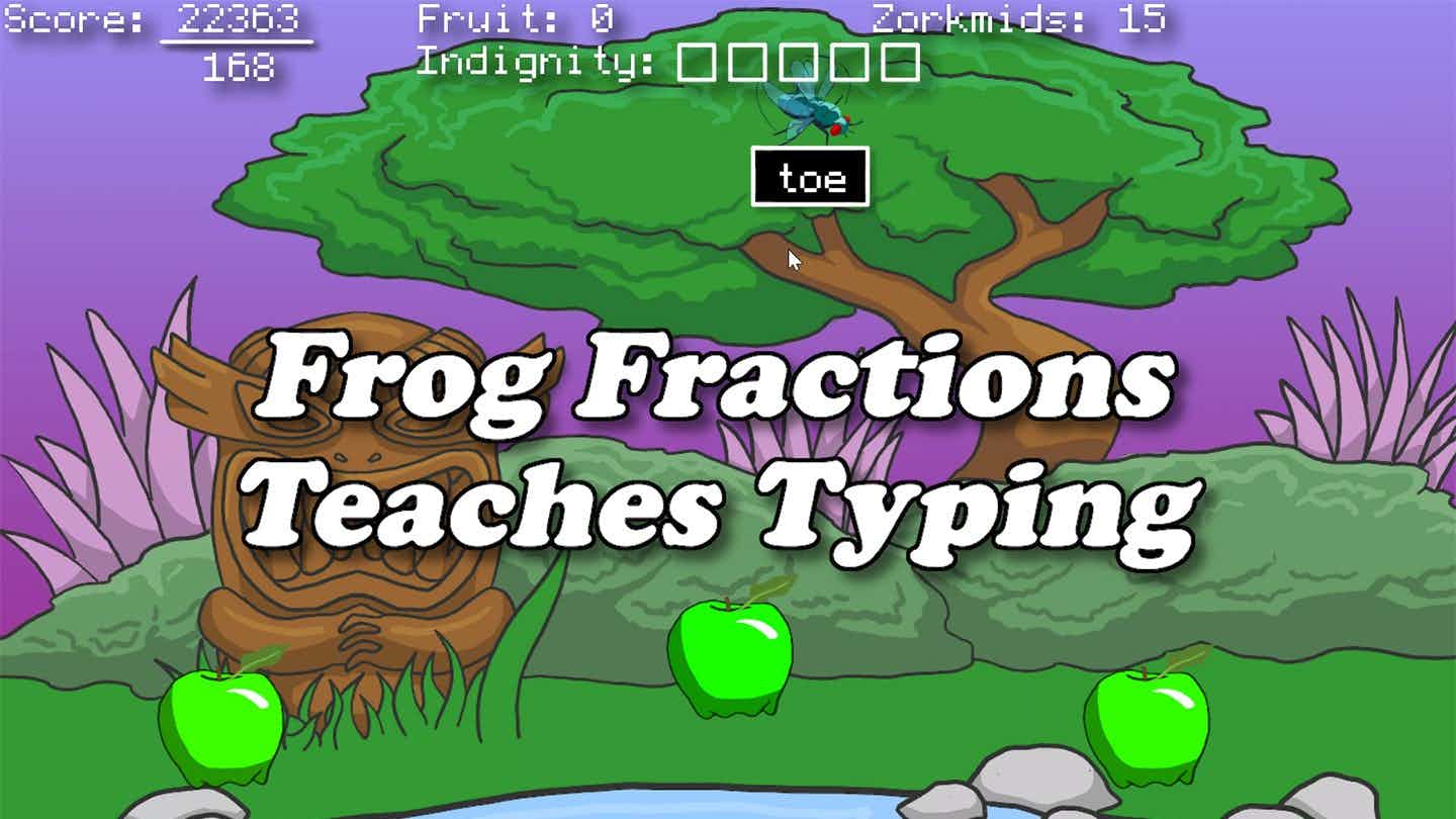Screenshot of Frog Fractions
