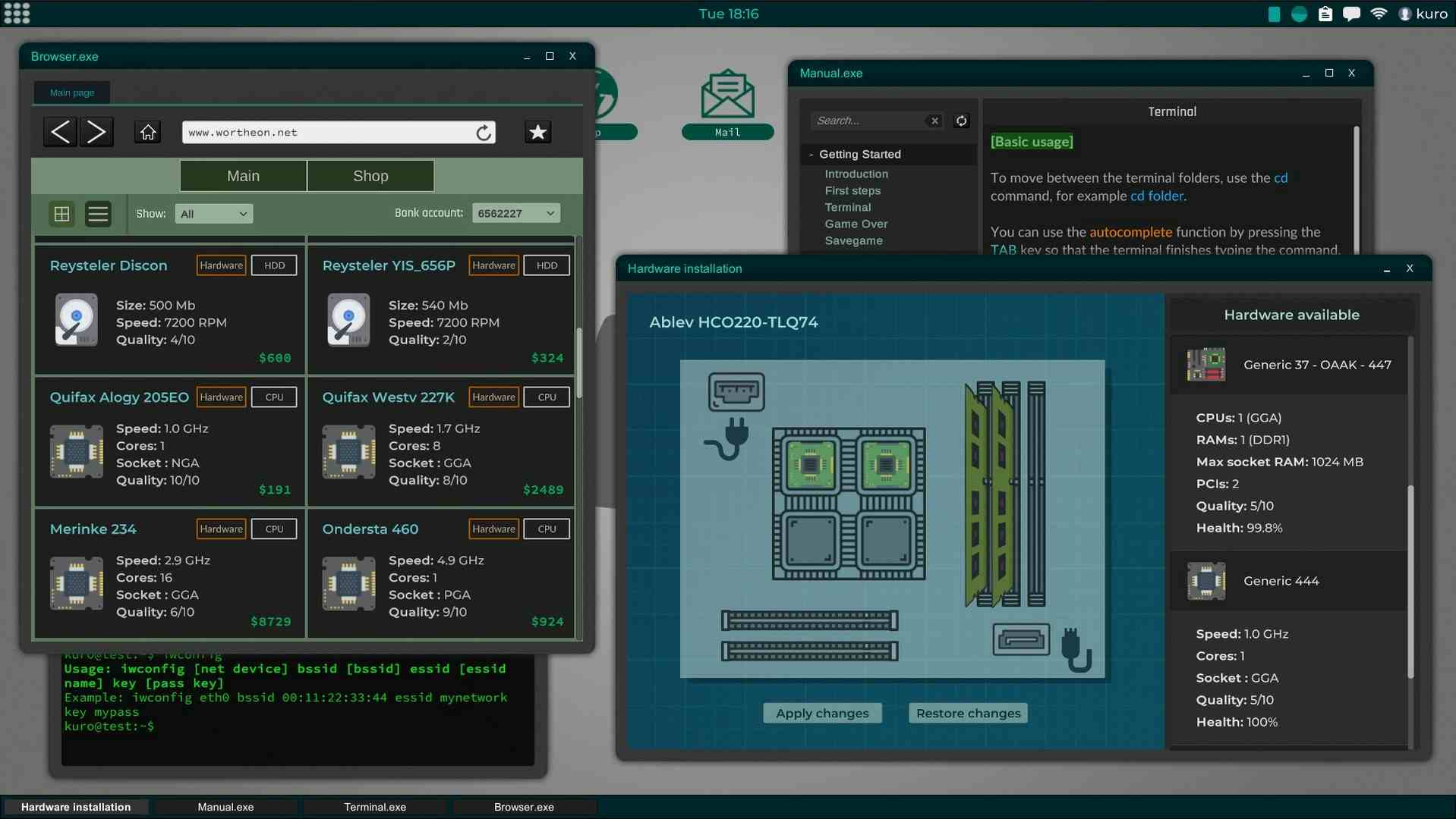 Screenshot of Grey Hack