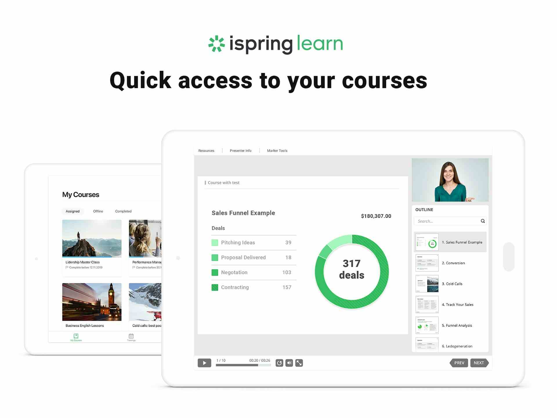 Screenshot of iSpring Learn