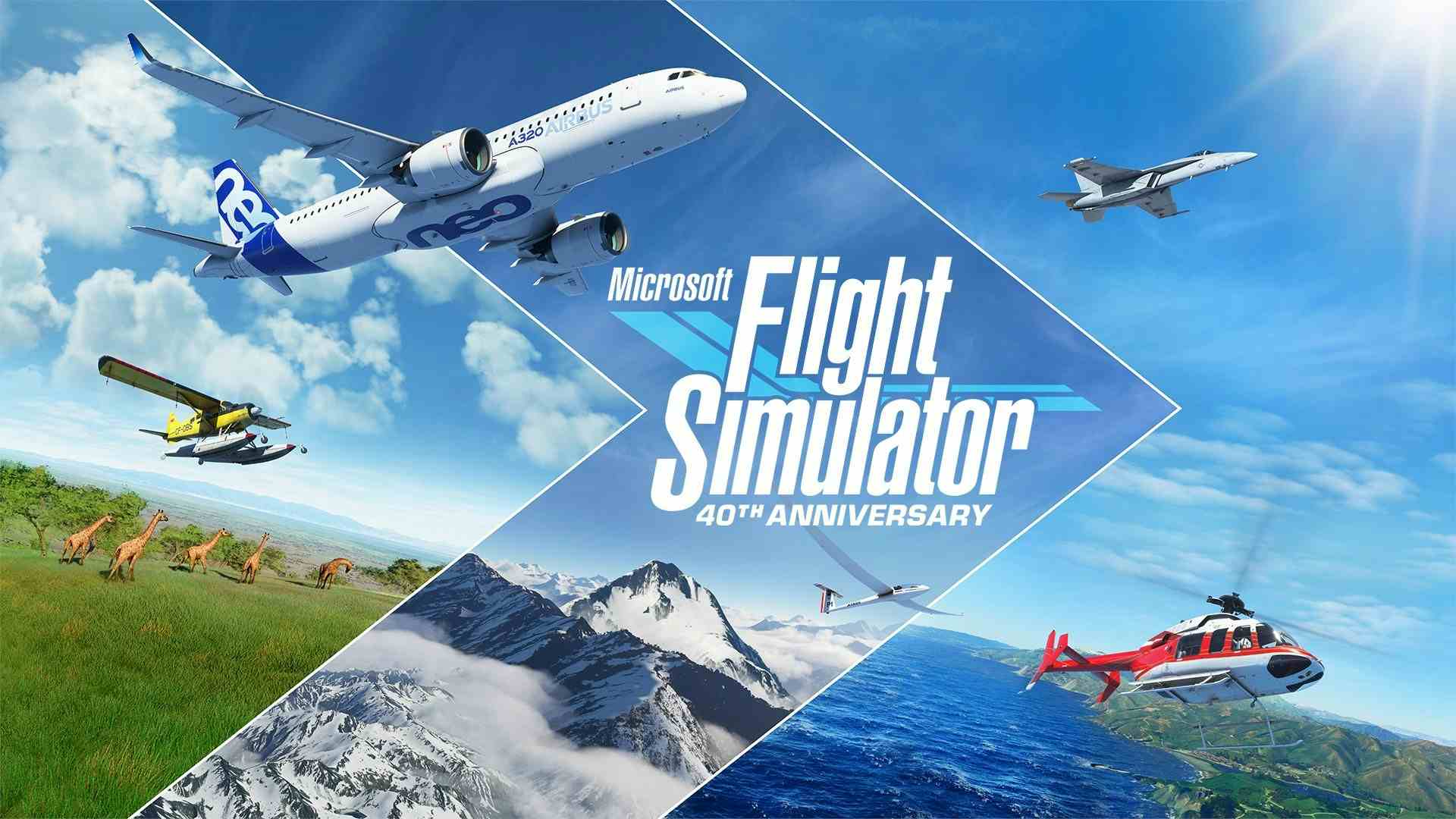Screenshot of Microsoft Flight Simulator
