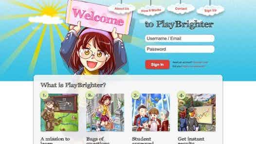 Screenshot of Play Brighter