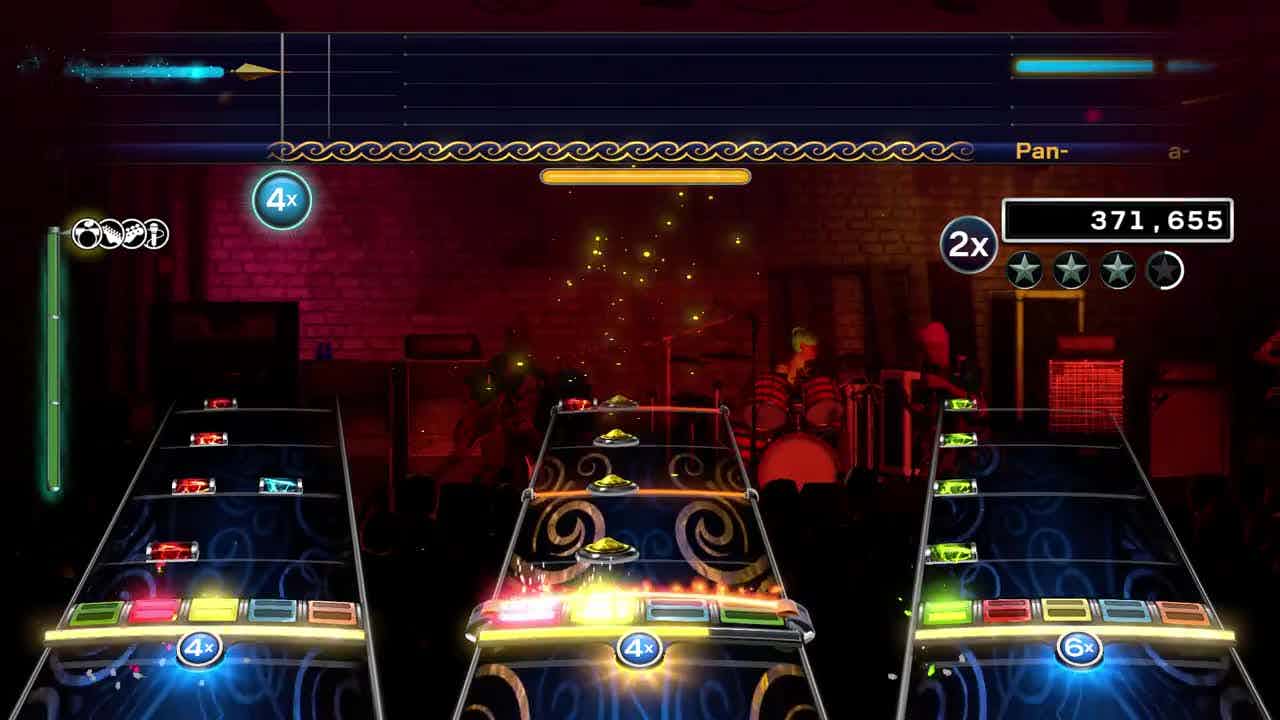 Screenshot of Rock Band