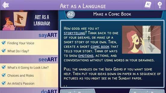 Screenshot of Start with Art!