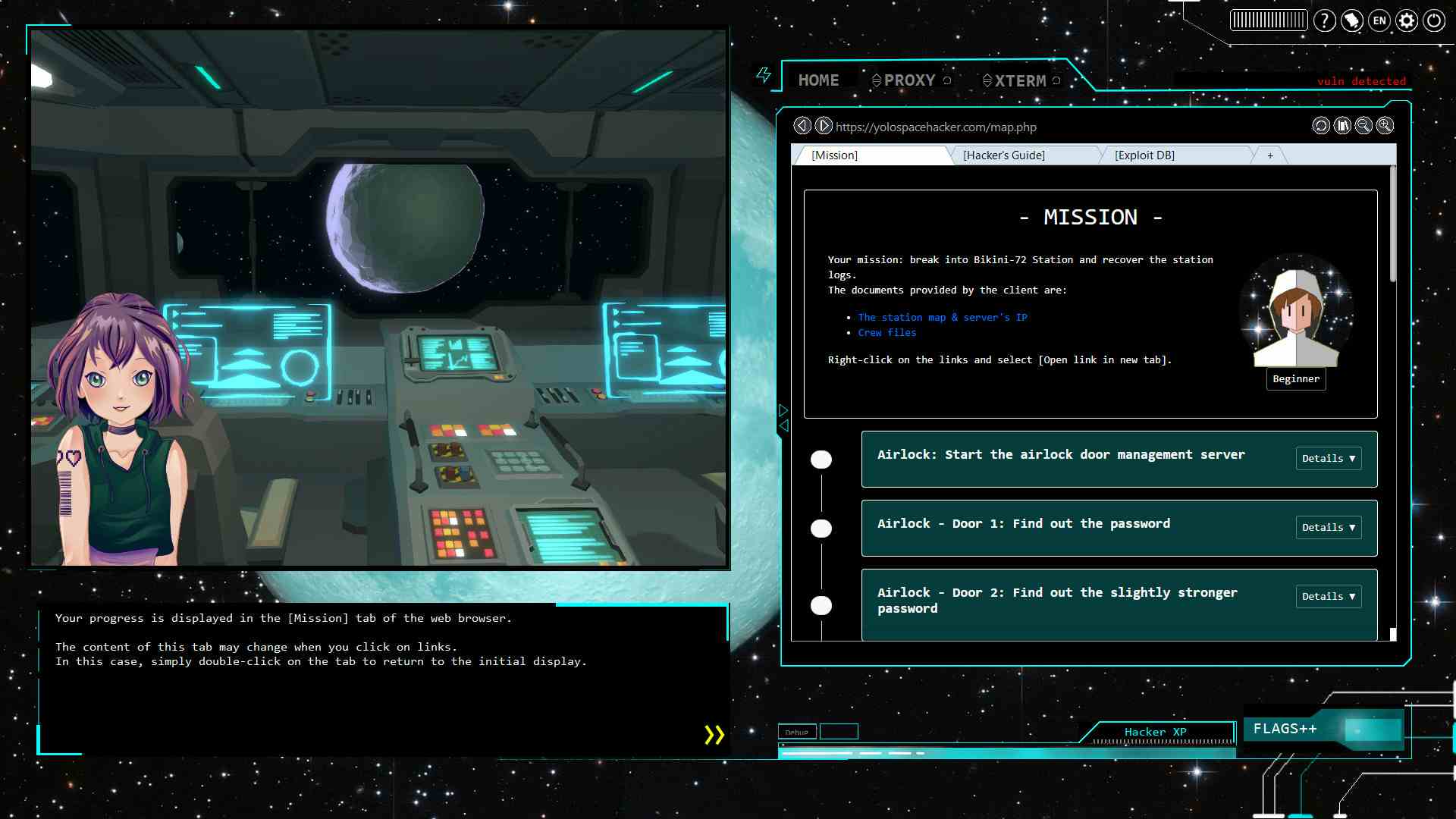 Screenshot of Yolo Space Hacker