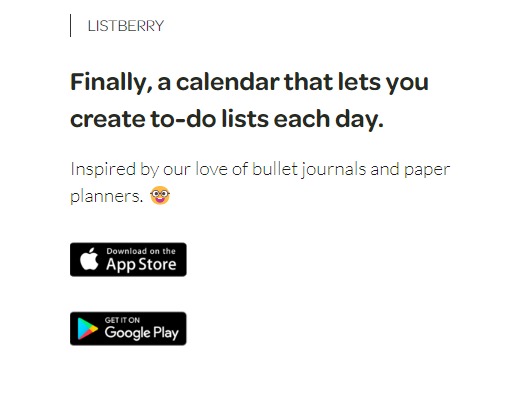 Screenshot of Listberry