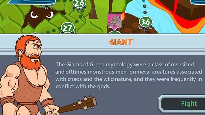 Screenshot of Math Games – Zeus vs. Monsters