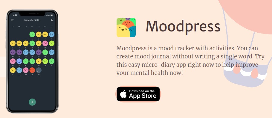 Screenshot of Moodpress