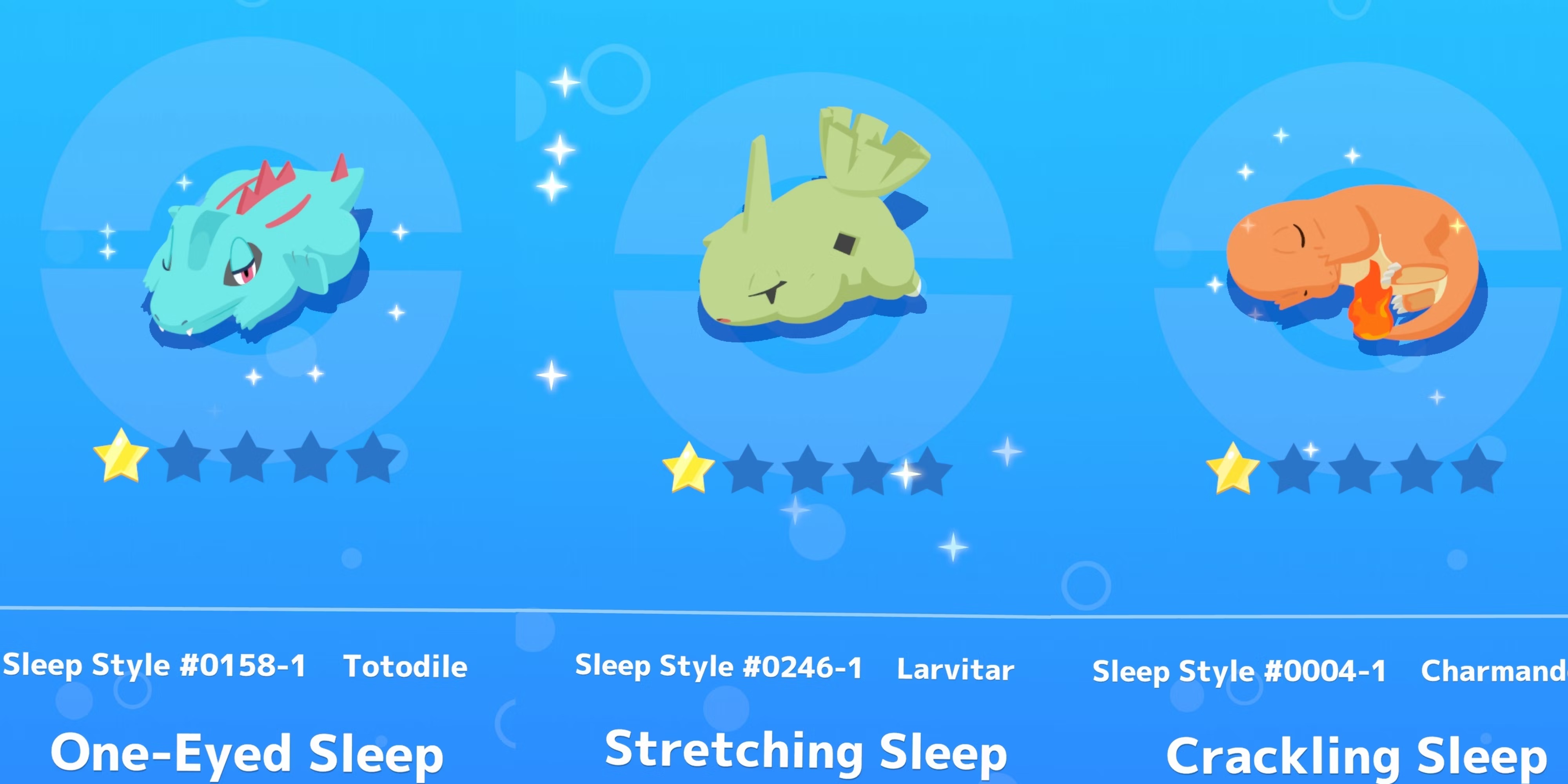 Screenshot of Pokemon Sleep