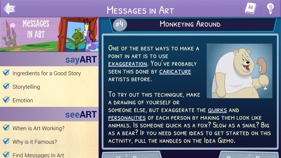 Screenshot of Start with Art!