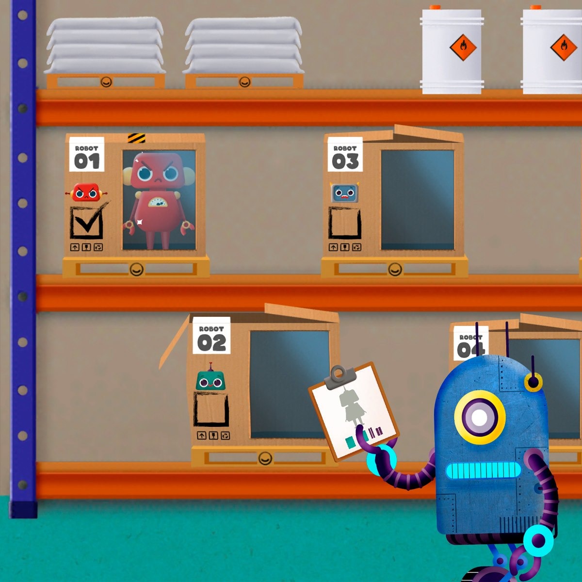 Screenshot of Super Robot Bros