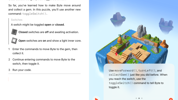 Screenshot of Swift Playground