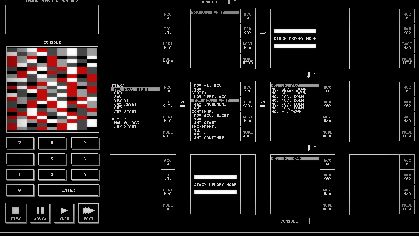 Screenshot of TIS-100