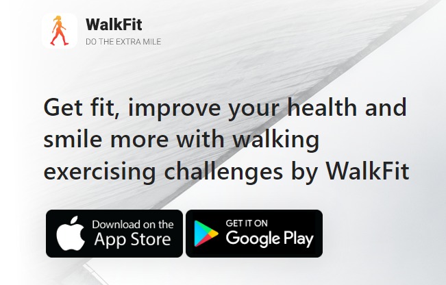 Screenshot of WalkFit
